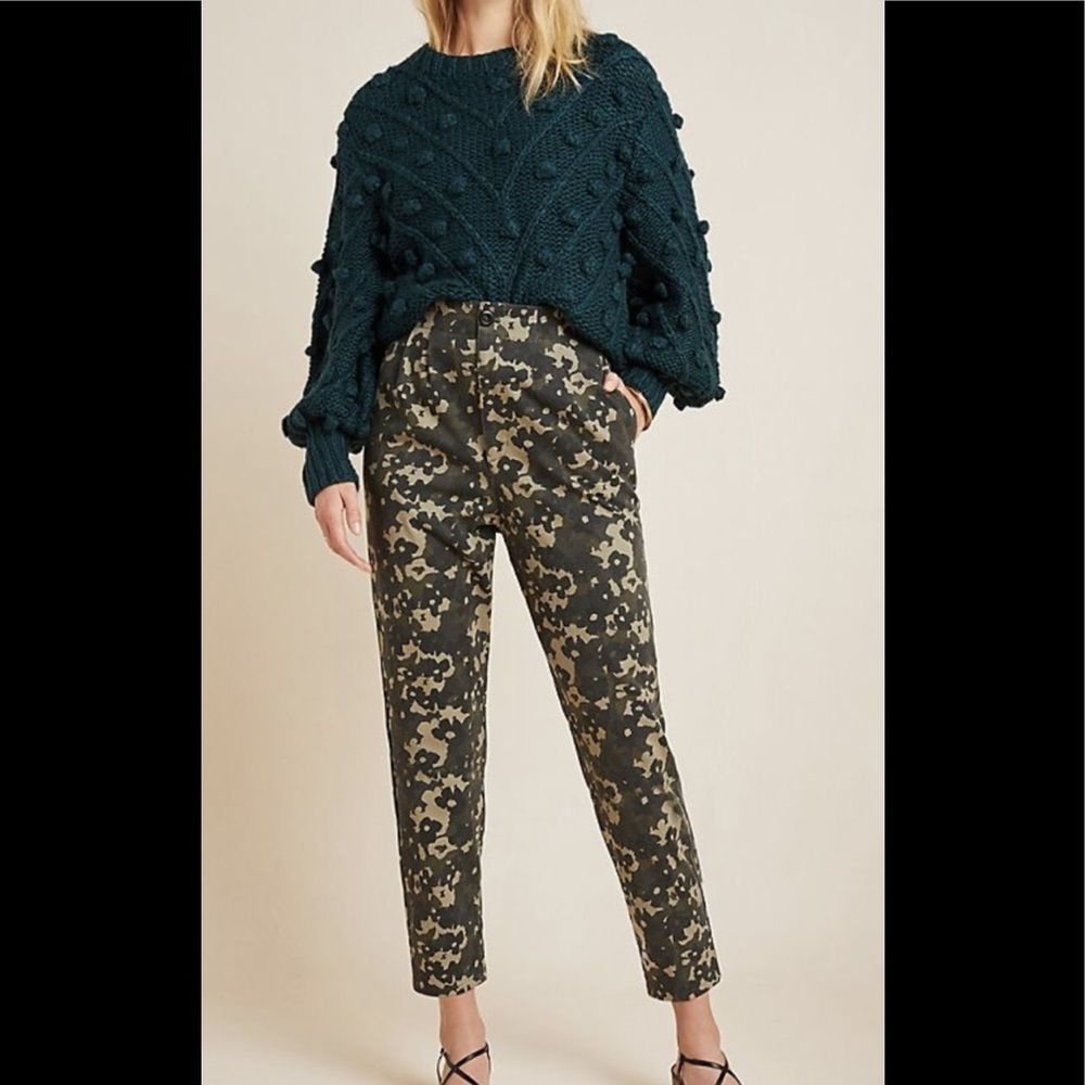 ✨Anthropologie✨ Floral Camo Trousers ❤️